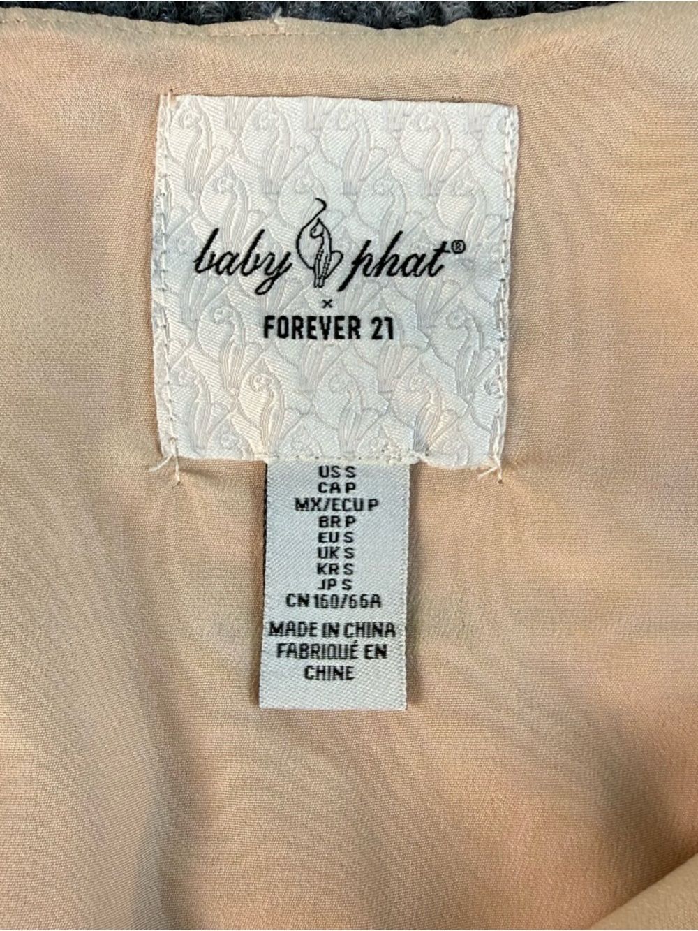 Baby Phat Satin Pleated Mini Skirt in Champagne Blush - Picture 3 of 7